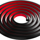 Flexible Quarter Round Molding,Black 78 Inch Self Adhesive Peel and Stick Silicone Quarter Round Trim Molding for Wall Edge Corner, Cabinet Edge, Countertops