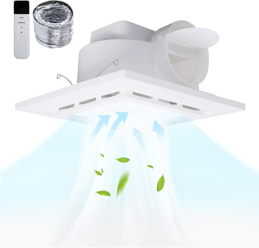 Bathroom Exhaust Fan with LED Light 110 CFM High-Power Ventilation for Moisture Control Energy Efficient Bathroom Ceiling Exhaust Fan 1.0 Sone, Bathroom Exhaust Fan Easy Installation