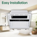 Bathroom Exhaust Fan with Light and Heater, 4 in 1 Bathroom Fan with Heater, 1700W Heating Power, 140 CFM Remote Control, Quiet & Powerful for Ventilation, Lighting, Heating, and Drying