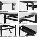 3-Shelf Grill Table for Outside with Removable Tray, Stainless Steel Grill Cart with Foldable Side Table, Movable Outdoor Prep Table, 33" L x 20" W