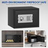 Fireproof Safe with Fire Video,1.0 Cubic Feet Class A Fireproof Standard Digital Safe Box Fireproof for Home&Office,Alloy Steel Fire Proof Safe for Document Money Jewelry Valuables,Black