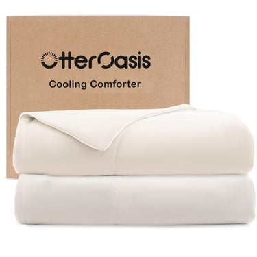 Cooling Comforter Queen Size for Hot Sleepers, 90"x90" Cooling Blanket for Night Sweats, Silk Soft Lightweight Breathable All-Season Cooling Blanket