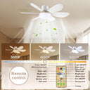 Modern Ceiling Fan with LED Light - Quiet Motor, Ceiling Fan with Light and Remote Control, 3 Speed & Color Temperature Settings Energy Efficient,for Living Room, Bedroom, Easy Install
