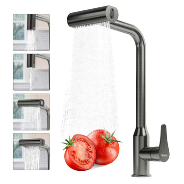 Waterfall Kitchen Faucet with Pull Down Sprayer, 3 Modes Function Sprayer Single Handle Sink Faucet，360° Rotatable Kitchen Sink Faucet Easy Installation Commercial Modern Faucets for Kitchen