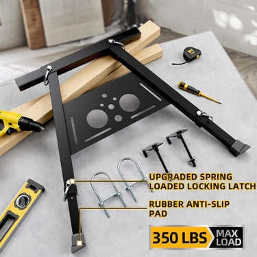 LotFun Ladder Stabilizer Adjustable Length,Ladder Standoff for Roof, Extension Ladder Stabilizer Accessory Safety Stability Steel withstands 350 LBS Weight Rating