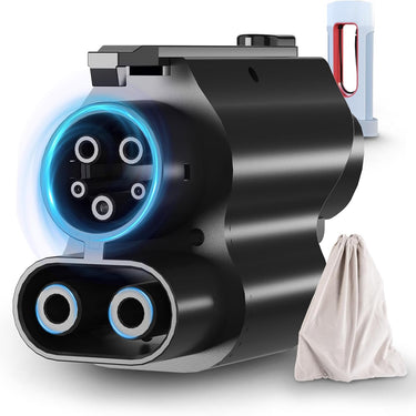 NACS to CCS1 Charging Adapter,Max 250KW Supercharger [Max 500A, 1000V] fit for Rivian,Ford,Mustang,GM EVs,Volvo,Polestar,Tesla Supercharger Adapter,fit for Tesla V1/V2/V3/V4 DC