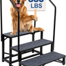 3-Step RV Steps with Dual Handrails – Heavy-Duty RV Stairs for Camper, Hot Tub, Trailer & Porch with Non-Slip Mats