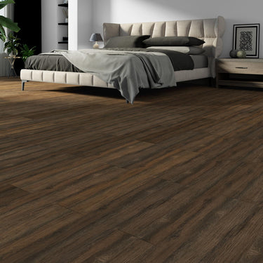 Peel and Stick Floor Tile 36 Pack 54 Sq.Ft, Waterproof Vinyl Flooring Peel and Stick for Office, Living Room, Bathroom, Kitchen - Unique Design, Easy to Install Vinyl Floor, Brown