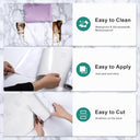 White Marble Peel and Stick Wallpaper,17.7"x196.8",Self-Adhesive and Removable Granite Contact Paper for Furniture Makeover, Deal for Updating Old Furniture in Kitchen,Bedroom,Bathroom