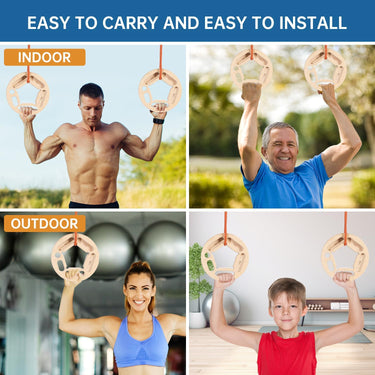 URBANVISTA Climbing Hangboard Rock, Wooden Climbing Board Round