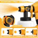 Cordless Paint Sprayer for Dewalt 20V MAX Battery Electric Spray Paint Gun with High Capacity Container Easy to Clean for House Painting Furniture Home Interior Gold(Not Include Battery)