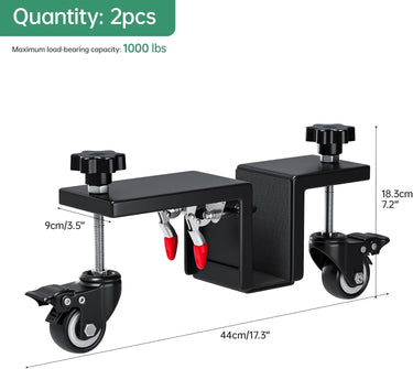 Door Installation Tool Kit - 2 Pcs Door Installation Dolly, Heavy Duty Door Board Dolly for 1-3/8" to 2-1/4" Door Installation Tools for Pre Hung Door Lifter Up to 1000 Lbs
