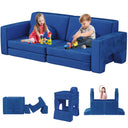 Modular Kids Play Couch 10PCS, Kids Couch 3s Instant Inflating, Nugget Couch Kids for Boys and Girls, Creative and Convertible Kids Couch for Playroom, Bedroom, Classroom, Pink