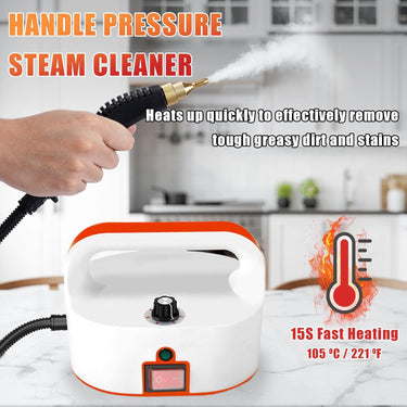 Handheld Steam Cleaner for home, 2500W High Pressure Steamer for Cleaning, Portable Steam Shot Cleaner for Home Use Kitchen Car Detailing Upholstery Tile
