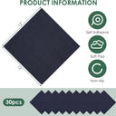 30 Pack Carpet Tile - 12” X 12” Self Adhesive Carpet Floor Tiles Anti-Slip Reusable Carpet Squares Peel and Stick Carpet Floor Tilel DIY Installation for Bedroom (Blue)