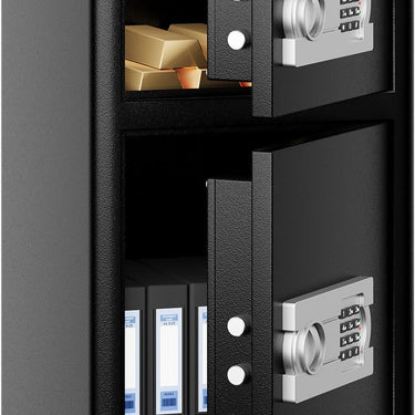 Fireproof Safe with Fire Video,3.8 Cubic Feet Class A Fireproof Standard Digital Safe Box Fireproof for Home&Office,Alloy Steel Fire Proof Safe for Document Money Jewelry Valuables,Black