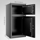 Fireproof Safe with Fire Video,3.8 Cubic Feet Class A Fireproof Standard Digital Safe Box Fireproof for Home&Office,Alloy Steel Fire Proof Safe for Document Money Jewelry Valuables,Black
