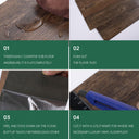 Peel and Stick Floor Tile 36 Pack 54 Sq.Ft, Waterproof Vinyl Flooring Peel and Stick for Office, Living Room, Bathroom, Kitchen - Unique Design, Easy to Install Vinyl Floor, Brown