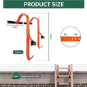 Ladder Roof Hook Ridge, Extension Ladder Stabilizer with Wheel, Rubber Grip T-Bar for Damage Prevention, Double Screw Fixing Ladder Hooks for Roof,Special Dad's Gift