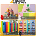 Cordless Paint Sprayer for Dewalt 20V MAX Battery Electric Spray Paint Gun with High Capacity Container Easy to Clean for House Painting Furniture Home Interior Gold(Not Include Battery)
