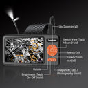 Dual-Lens Borescope, Split View Endoscope Camera with 5" IPS Screen, Inspection Camera, 32GB Card, Photo & Video (Sound Available) for Plumbing, Auto, Sewer (16.5FT)