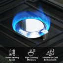 2 Burner Camping Stove with Carrying Bag, Foldable Propane Camp Stove with 17,200 BTU for Camping, Outdoor Cooking, Portable Gas Stove with Adjustable Burner for Tailgating, Backyard BBQ,Green
