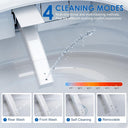 Smart Toilet, Bidet Toilet with Pump Assisted Flush, Foot Sensor Operation, Heated Bidet Seat, Warm Water, Dryer, Digital Display, Night Light, Tankless Toilet with Cleaning Foam Dispenser