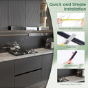 Flexible Quarter Round Molding,Black 78 Inch Self Adhesive Peel and Stick Silicone Quarter Round Trim Molding for Wall Edge Corner, Cabinet Edge, Countertops