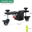 Door Installation Tool Kit - 2 Pcs Door Installation Dolly with Spirit Level, Heavy Duty Door Board Dolly for 1-3/8" to 2-1/4" Door Installation Tools for Pre Hung Door Lifter Up to 1000 Lbs