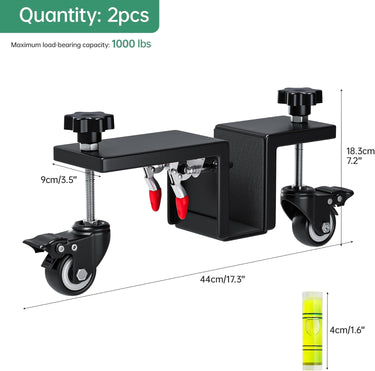 Door Installation Tool Kit - 2 Pcs Door Installation Dolly with Spirit Level, Heavy Duty Door Board Dolly for 1-3/8" to 2-1/4" Door Installation Tools for Pre Hung Door Lifter Up to 1000 Lbs