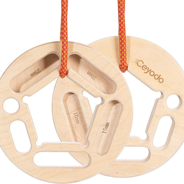 URBANVISTA Climbing Hangboard Rock, Wooden Climbing Board Round