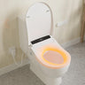 Smart Bidet Toilet Seat, Round Shape Heated Toilet Seat with Instant Warm Water, Adjustable Warm Air Dryer, 3 Cleaning Mode, LED Display, Night Light, and Dual Control Options. (Round)