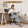 Office Desk Chair, Ergonomic Chairs with Wheels 330LBS Capacity, High Back Mesh Chair for Home Office, Adjustable Lumbar Support, Flip-up Armrests, Comfortable Work Chairs for Back Pain, Grey