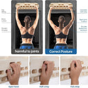 URBANVISTA Climbing Hangboard Rock, Wooden Climbing Board for Strengthen Fingers and Grip, Climbing Fingerboard Suitable for Indoor Climbing Training, Boulder Training and Pull-ups