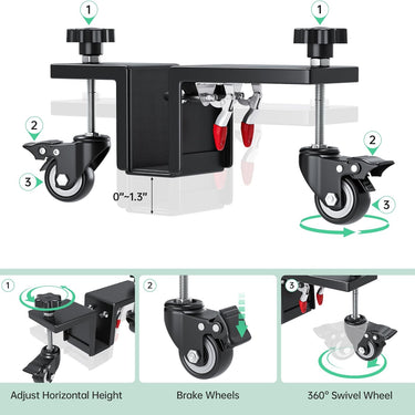 Door Installation Tool Kit - 2 Pcs Door Installation Dolly, Heavy Duty Door Board Dolly for 1-3/8" to 2-1/4" Door Installation Tools for Pre Hung Door Lifter Up to 1000 Lbs