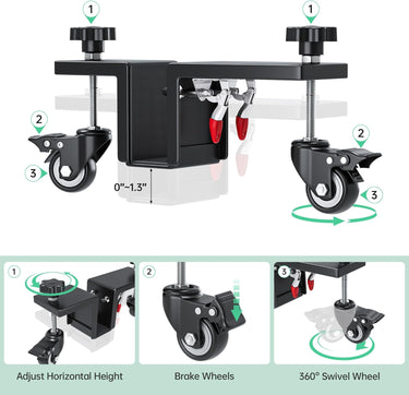 Door Installation Tool Kit - 2 Pcs Door Installation Dolly, Heavy Duty Door Board Dolly for 1-3/8" to 2-1/4" Door Installation Tools for Pre Hung Door Lifter Up to 1000 Lbs