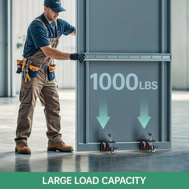 Door Installation Tool Kit - 2 Pcs Door Installation Dolly, Heavy Duty Door Board Dolly for 1-3/8" to 2-1/4" Door Installation Tools for Pre Hung Door Lifter Up to 1000 Lbs