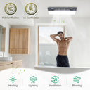 Bathroom Exhaust Fan with Light and Heater, 4 in 1 Bathroom Fan with Heater, 1800W Heating Power, Remote Control, Quiet & Powerful for Ventilation, Lighting, Heating, and Drying