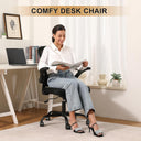 Office Chair, Ergonomic Desk Chairs 330LBS Capacity High Back Mesh Computer Chair with Flip-up Armrests, Comfy Work Chair with Adjustable Lumbar Support, Rolling Swivel Executive Task Chair Black
