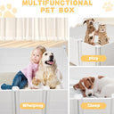 LotFun Whelping Box for Large Breed Dogs, PVC Puppy Playpen, Waterproof & Rustproof Whelping Pen, Puppy Whelping Supplies, 48x48x18 in