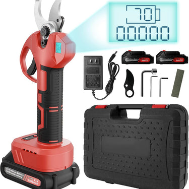 Electric Pruning Shears, SK7 Cordless Pruner for Ma-kita Battery, Brushless Motor, Charging Indicator Light and LED Display, 25mm Adjustable cutter with High Carbon Steel Blade for Gardening Pruning