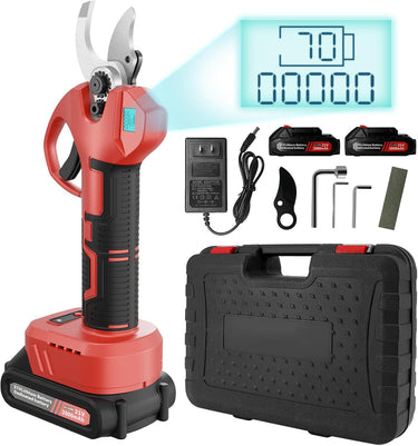 Electric Pruning Shears, SK7 Cordless Pruner for Ma-kita Battery, Brushless Motor, Charging Indicator Light and LED Display, 25mm Adjustable cutter with High Carbon Steel Blade for Gardening Pruning