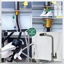 Waterfall Kitchen Faucet with Pull Down Sprayer, 4 Modes Function Sprayer Single Handle Sink Faucet，360° Rotatable Kitchen Sink Faucet Easy Installation Commercial Modern Faucets for Kitchen