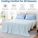 Cooling Comforter Queen Size for Hot Sleepers, 90"x90" Cooling Blanket for Night Sweats, Silk Soft Lightweight Breathable All-Season Cooling Blanket