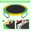 Trampoline for Kids, Upgrade Full Anti-Rust 440lbsToddler Trampoline with Net, 60'' Upgraded Ring Legs Trampoline with Adjustable Gymnastics Bar&Toys, Gifts for Ages 1-8 Boys&Girls(Yellow)