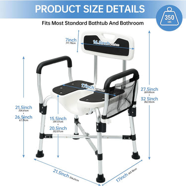 Shower Chair with Handles