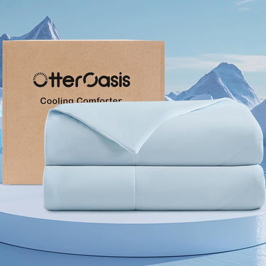 Cooling Comforter Queen Size for Hot Sleepers, 90"x90" Cooling Blanket for Night Sweats, Silk Soft Lightweight Breathable All-Season Cooling Blanket