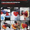 Cordless Car Polisher for Car Detailing Compatible for milwaukee 18V Battery, Power Polishers and Buffers Up To 5500Rpm, Orbital Buffer Cordless for Car with 6 Variable Speed -NO Battery
