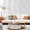 Peel and Stick Backsplash Tile, 12”×12” Self Adhesive Tile Backsplash Tile Peel and Stick for Bathroom Backsplash and Livingroom 20 Sheets White
