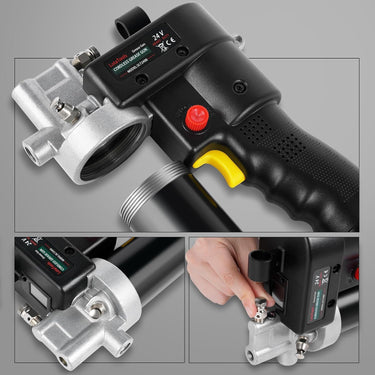 Electric Grease Gun 21V, Cordless Grease Gun, Grease Gun Battery Powered with 47'' Pressure Hose for Large Vehicles （Battery Not Included (Makita, 12000)